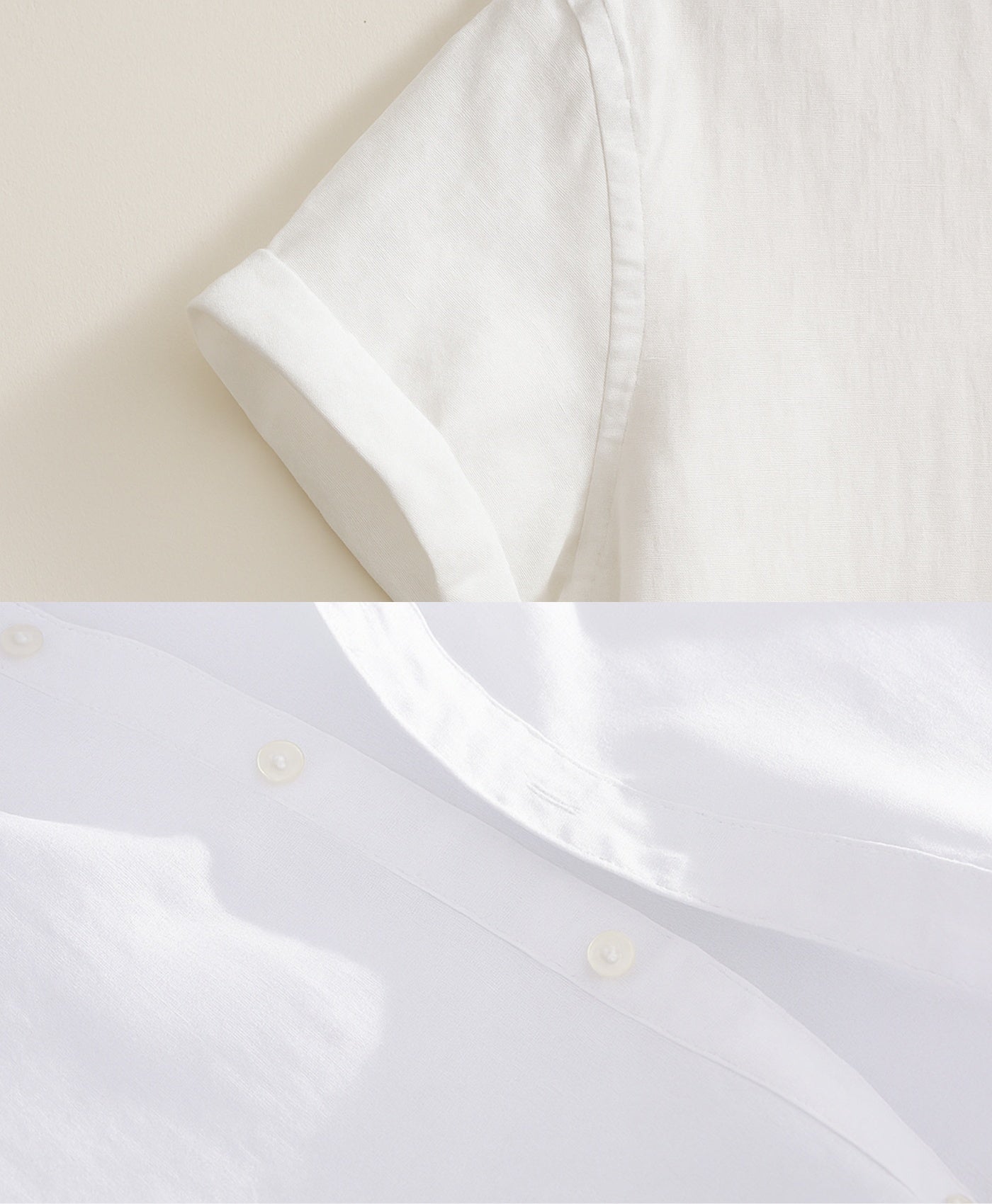 Wit Tropez Linnen Overhemd