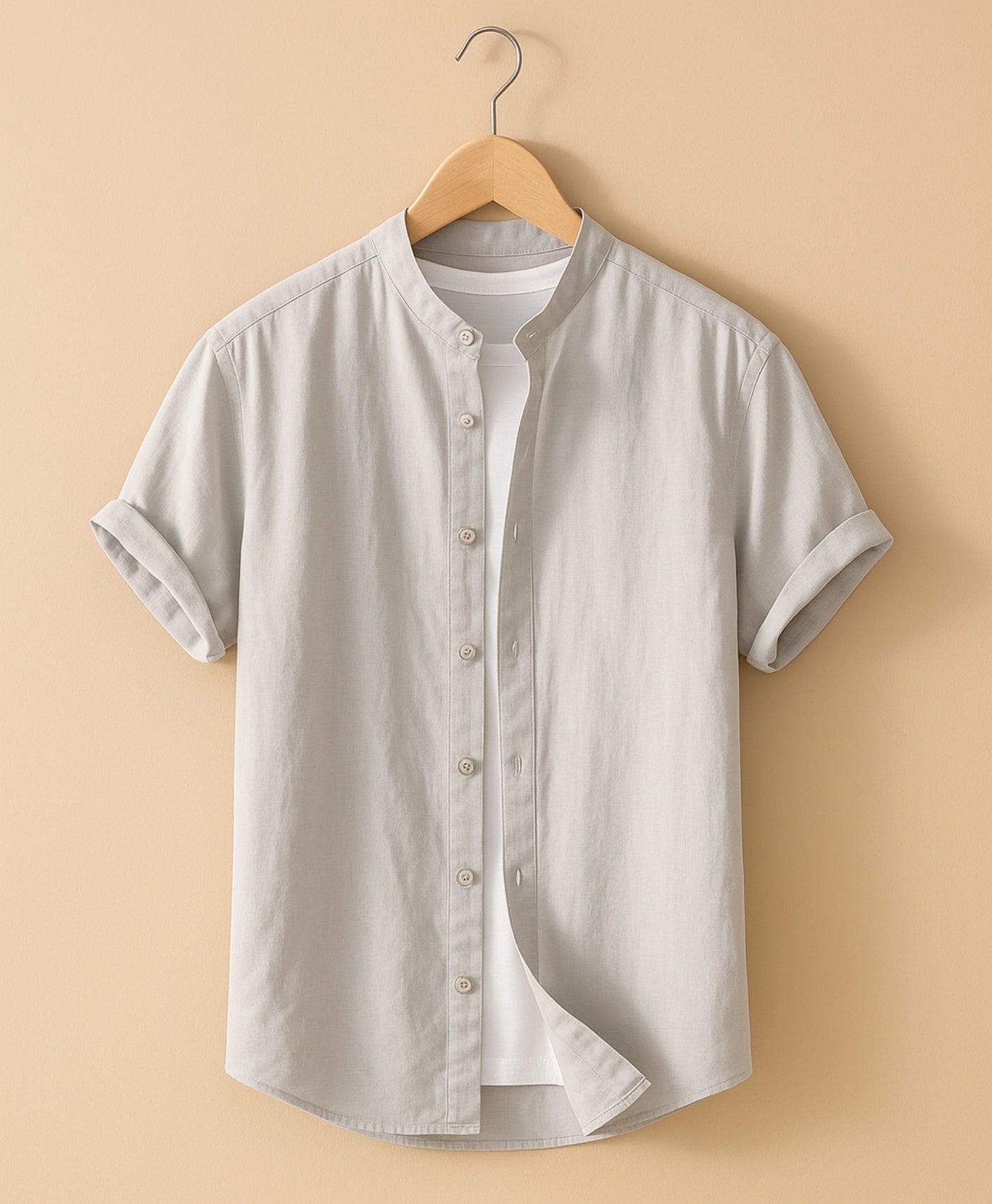 Grijs Tropez Linnen Overhemd