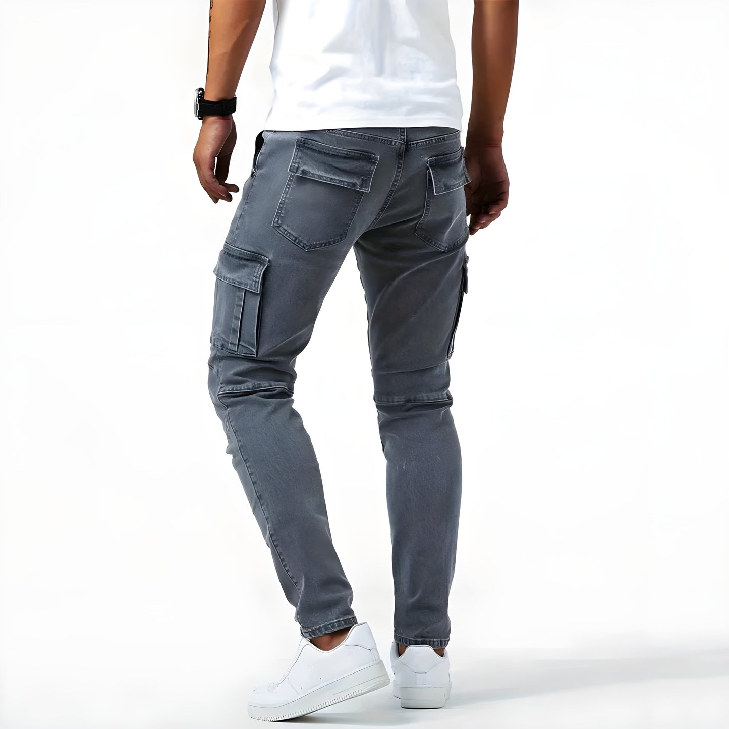 Montreal™| Men's Stretch Denim Cargo Pants