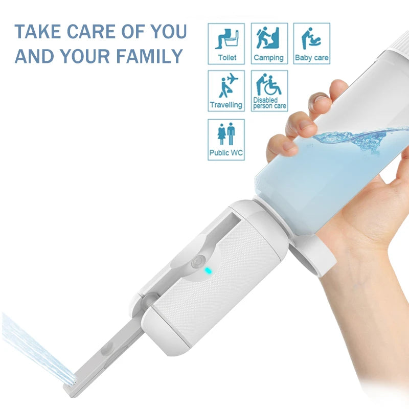 Pocket Bidet Douche Handhel Automatische Wc Sproeier 200Ml Draagbare Reis Shattaf Voor Hygiëne Schoonmaak Persoonlijke Babyverzorging