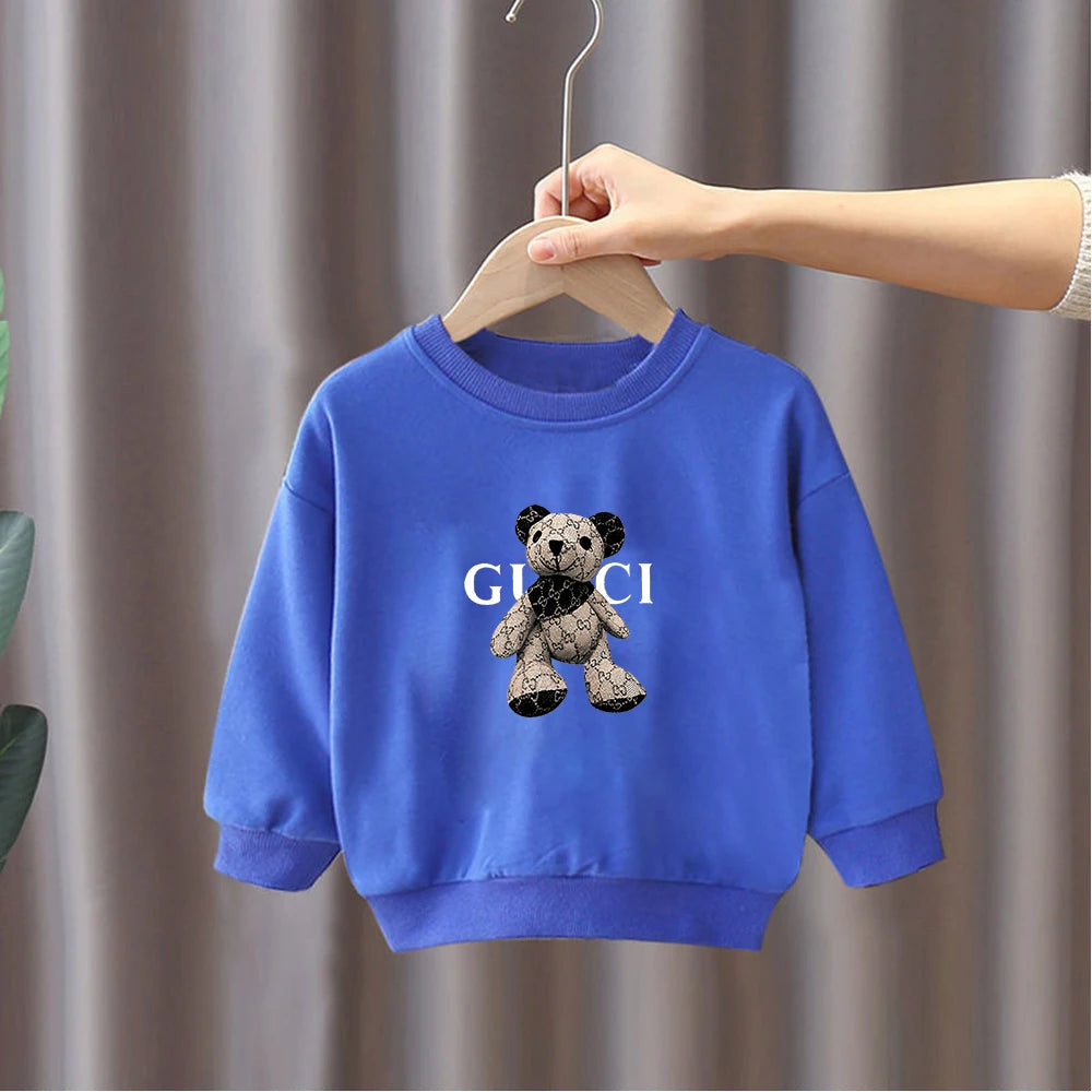 Luxe Merk Hoodie Sweatshirts Herfst Winter Fleece Trui Kids Baby Meisjes Jongens Peuter Baby Kleding Kerstcadeau