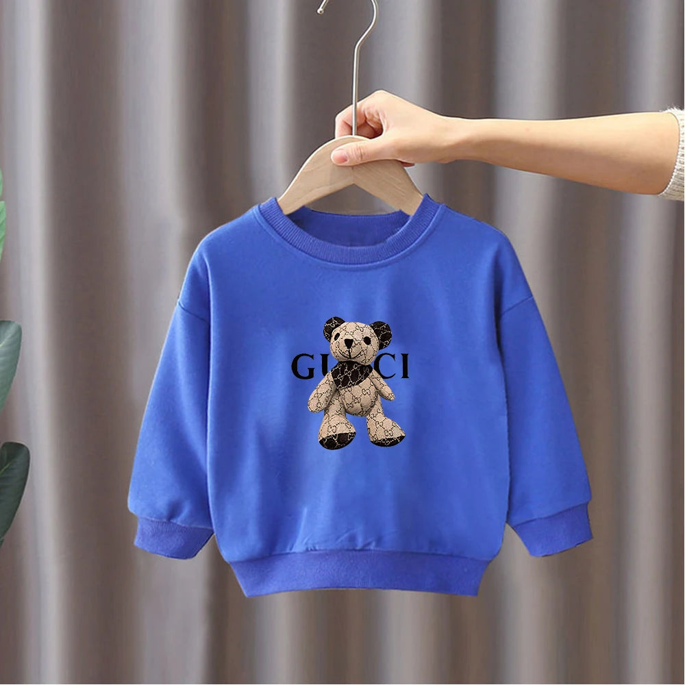 Luxe Merk Hoodie Sweatshirts Herfst Winter Fleece Trui Kids Baby Meisjes Jongens Peuter Baby Kleding Kerstcadeau