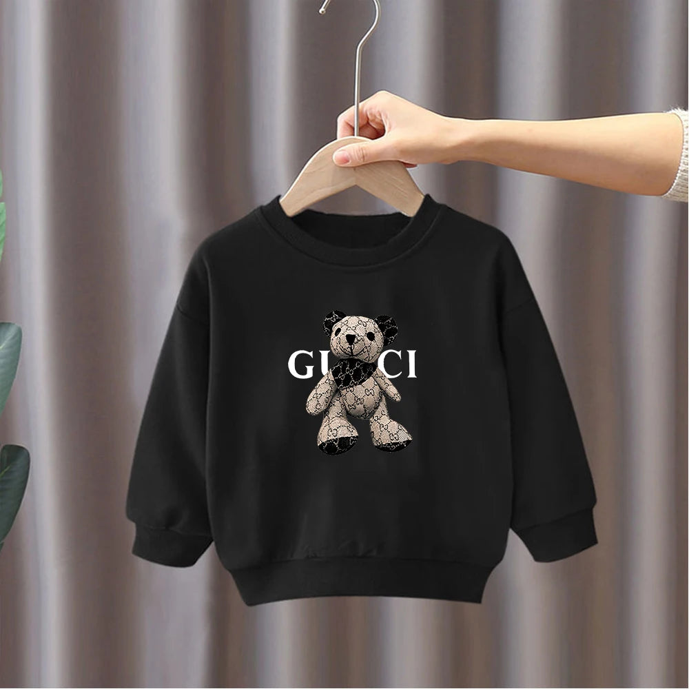 Luxe Merk Hoodie Sweatshirts Herfst Winter Fleece Trui Kids Baby Meisjes Jongens Peuter Baby Kleding Kerstcadeau