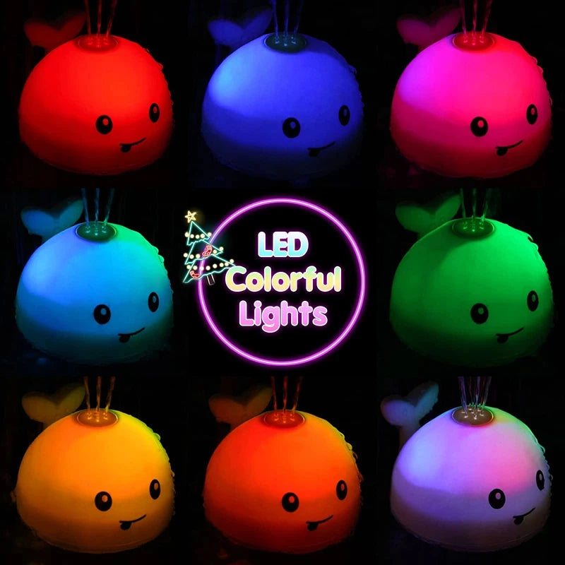 Baby Light Up Bad Speelgoed Walvis Automatische Sprinkler Badkuip Speelgoed Kinderen Baby Zwembad Badkamer Speelgoed Geschenken Met Muziek Led Licht