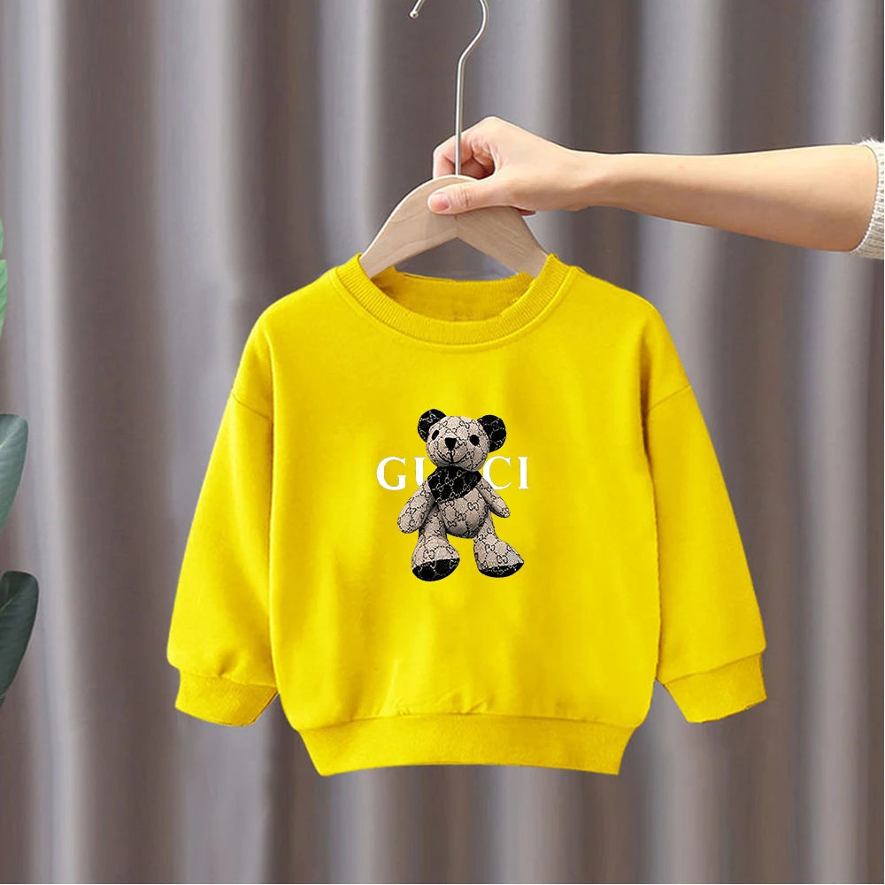 Luxe Merk Hoodie Sweatshirts Herfst Winter Fleece Trui Kids Baby Meisjes Jongens Peuter Baby Kleding Kerstcadeau