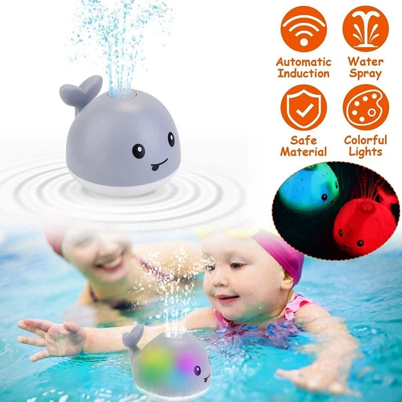 Baby Light Up Bad Speelgoed Walvis Automatische Sprinkler Badkuip Speelgoed Kinderen Baby Zwembad Badkamer Speelgoed Geschenken Met Muziek Led Licht