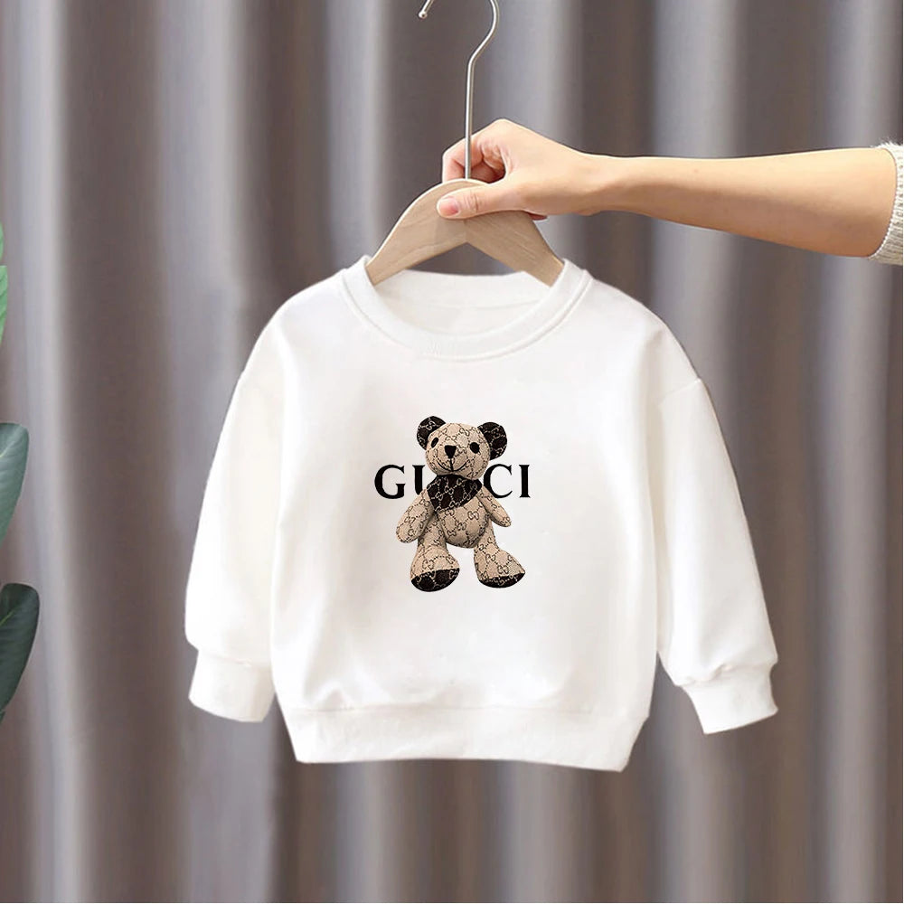 Luxe Merk Hoodie Sweatshirts Herfst Winter Fleece Trui Kids Baby Meisjes Jongens Peuter Baby Kleding Kerstcadeau