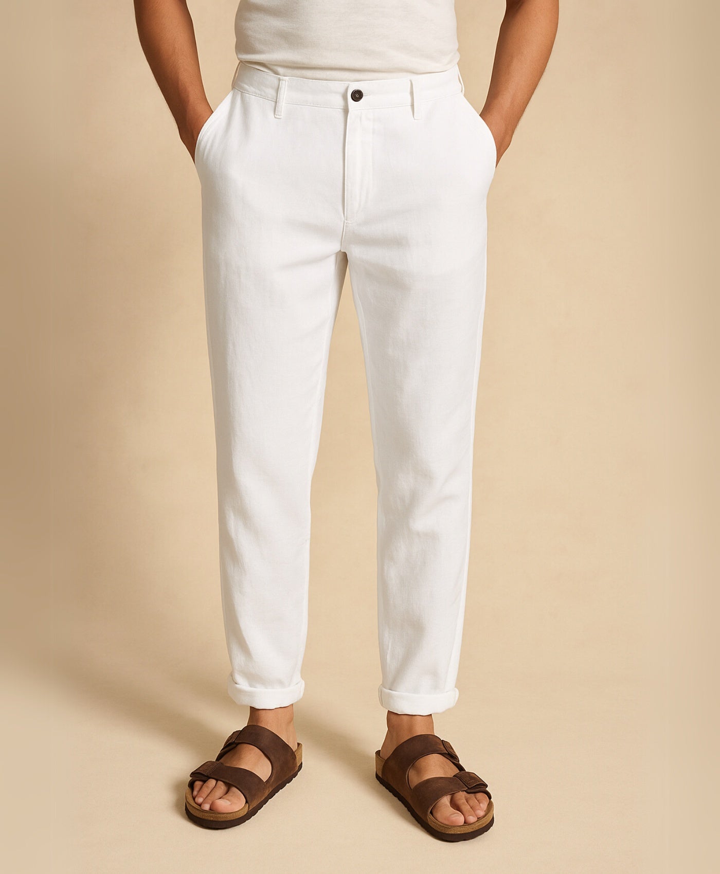 Izendoorn | Wit Linnen Broek