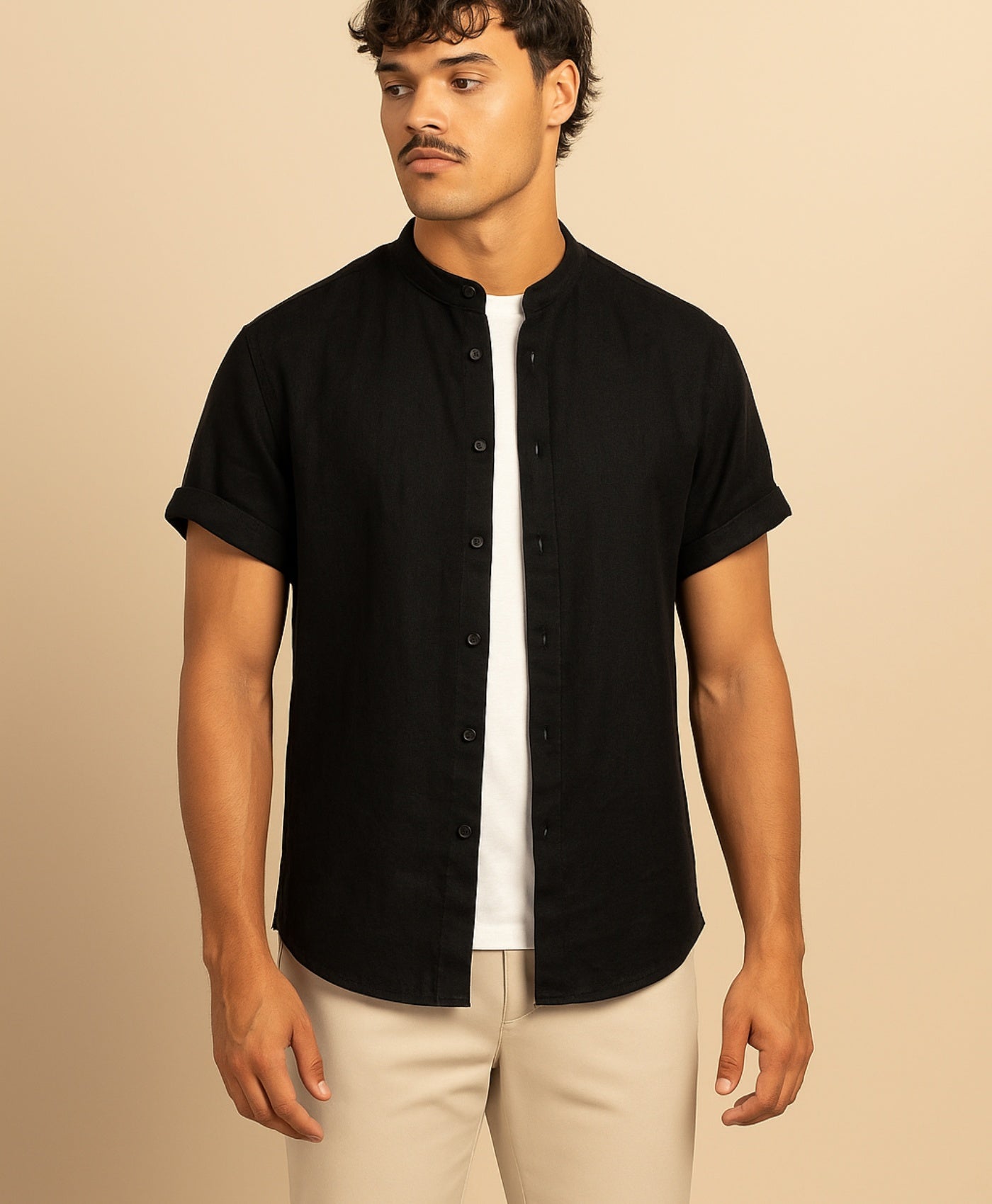 Zwart Tropez Linnen Overhemd