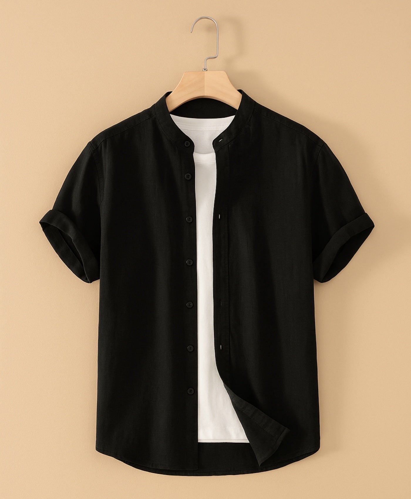 Zwart Tropez Linnen Overhemd