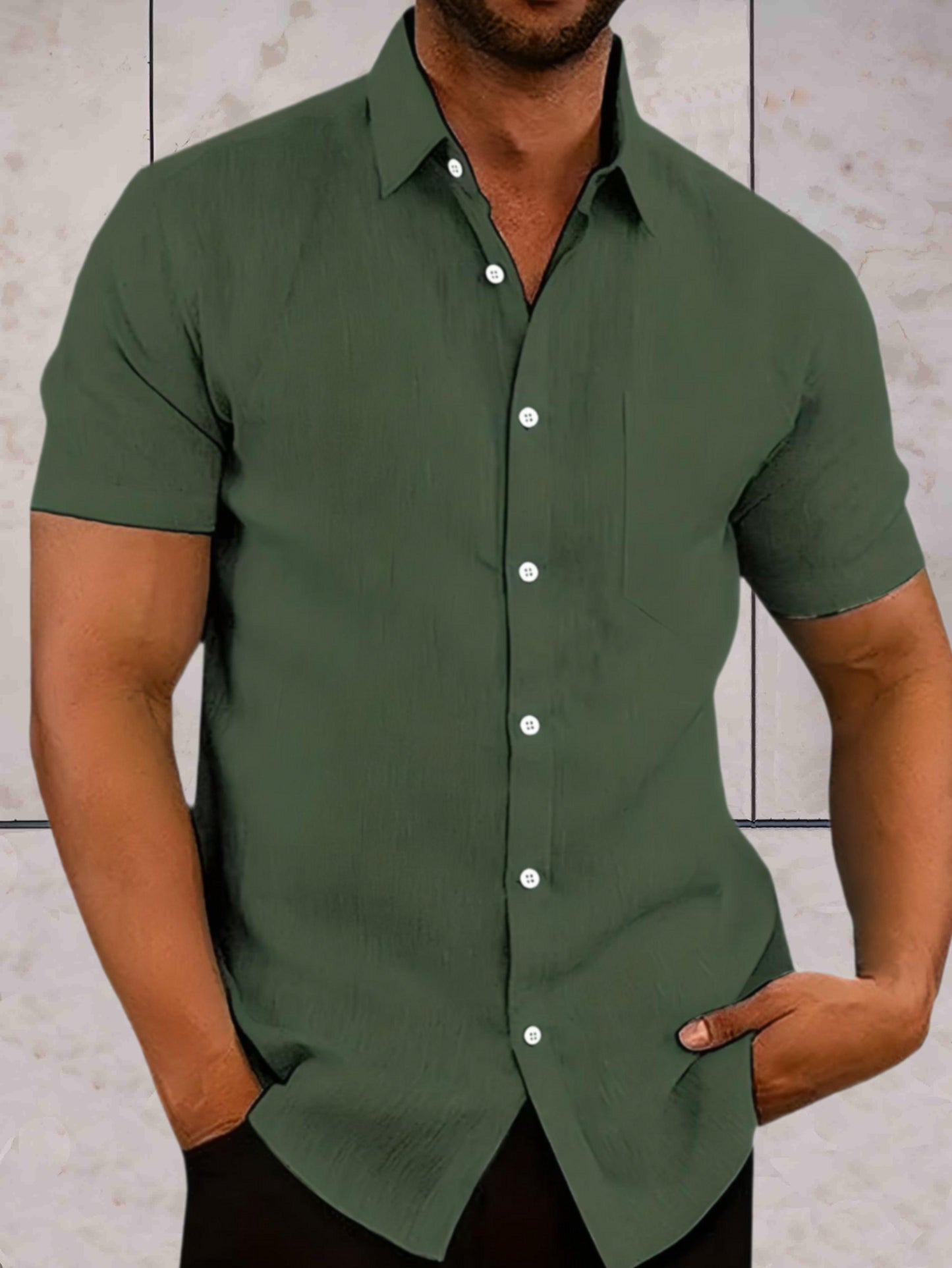 Rapael | Getailleerd poloshirt met knoopsluiting voor heren met korte mouwen